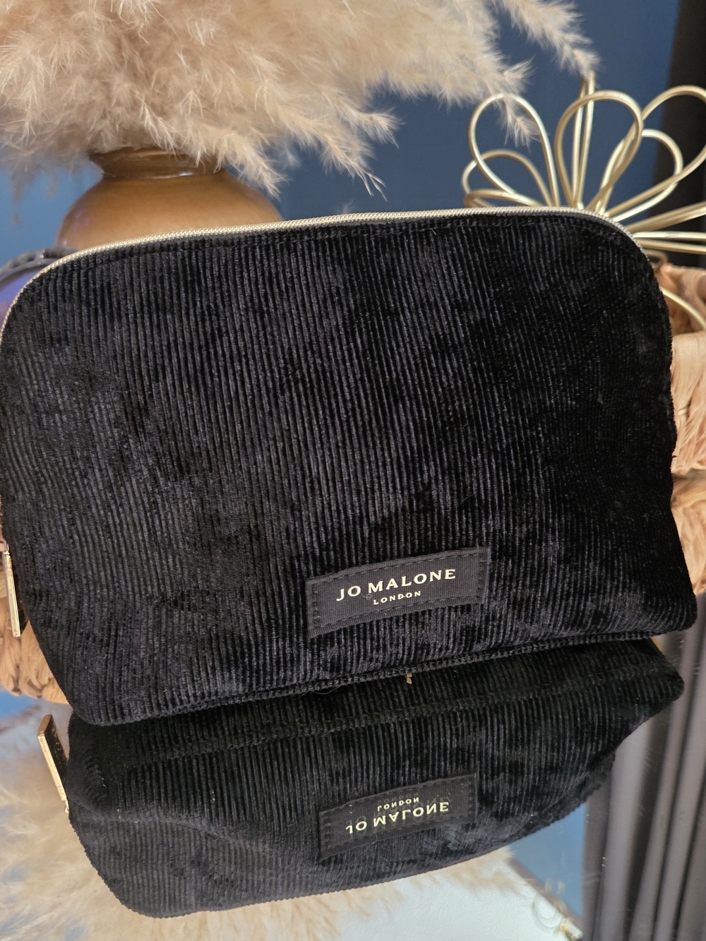 Jo Malone London Black Corduroy Cosmetic Pouch